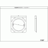 DS4412 | 大型四角大丸穴カバー | CADデータ ダウンロード | 電気 