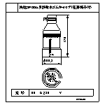 WF8460 | 接地３Ｐ６０Ａ引掛防水ゴムキャップ（圧着端子付） | CAD