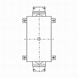 FY-23DZ4 | 中間ダクトファン | CADデータ ダウンロード | 電気・建築