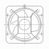 FY-25GTU3 | 有圧換気扇低騒音形三相２００Ｖ | CADデータ