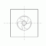 FY-30SQK-B | 屋上換気扇（標準形・全体換気用） | CADデータ 