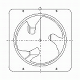 FY-35GTV3 | 有圧換気扇低騒音形三相２００Ｖ | CADデータ