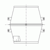 FY-55DTL2 | 斜流ダクトファン | CADデータ ダウンロード | 電気・建築