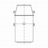 FY-55UTL | 消音斜流ダクトファン | CADデータ ダウンロード | 電気