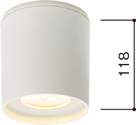従来品光害配慮型 軒下用LEDシーリングライトの商品写真
