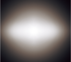 スプレッドレンズの配光効果イメージ