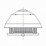 FY-40RTE-A | 屋上換気扇（低騒音形・局所換気用） | CADデータ 