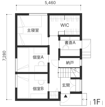 リオタデザイン関本竜太さんが設計した住宅「drop」の図面。