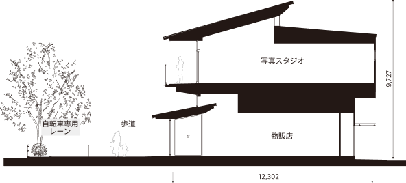 永山祐子建築設計の永山祐子さんが設計した「ソラトカゼト西新井」の図面