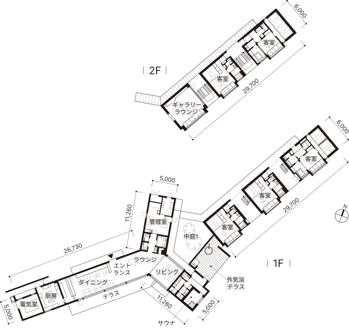 佐々木達郎建築設計事務所の佐々木達郎さんが設計した「Kikka Hirado」の図面