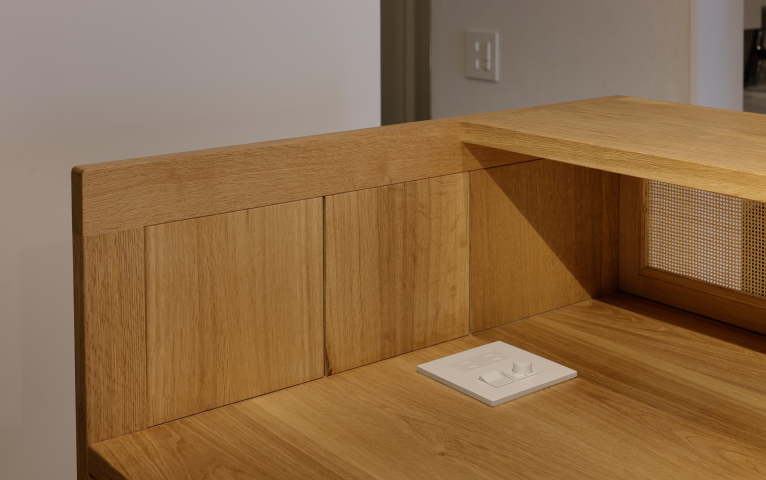 キッチン調理台に設置されたスイッチ