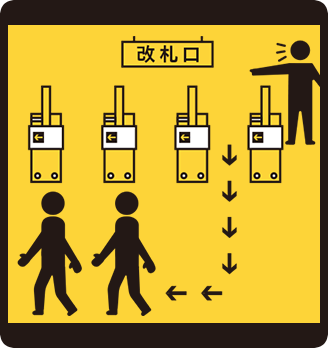 よくつかう駅の避難経路を確認