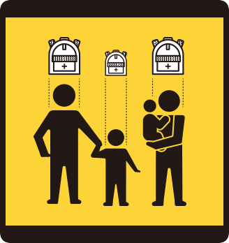 防災リュックのサイズ選び