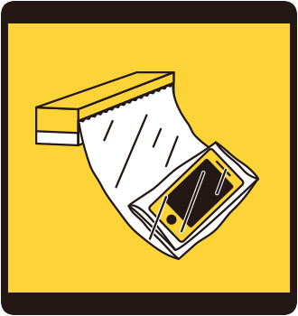 ラップでスマホを守る