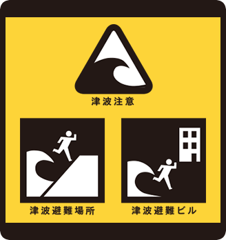 津波標識の確認
