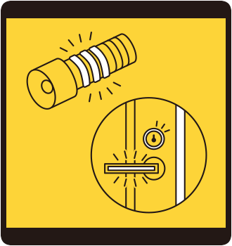 蓄光テープを貼っておこう