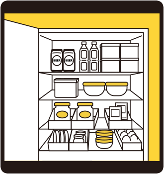 冷蔵庫の中を整理しよう