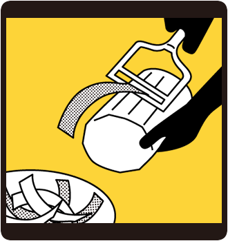 ピーラーで時短調理