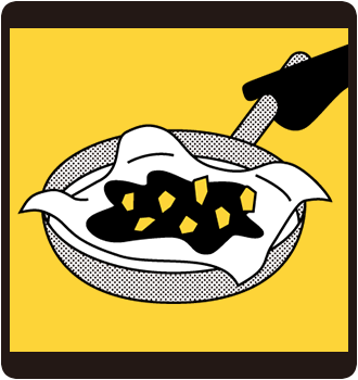 クッキングシートで汚れ防止