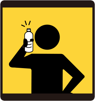 水分補給はしっかりと