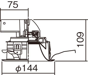 パナソニック ダウンライト LED（白色） NYY56048K パナソニック NYY56048K ダウンライト埋込型 LED(白色) 拡散70度 埋込