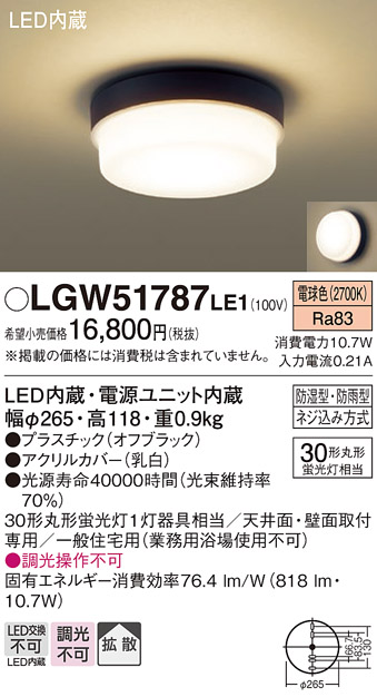 LGW51787 | 照明器具検索 | 照明器具 | Panasonic