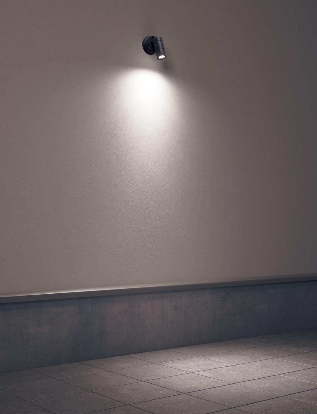 パナソニック　壁直付型 電球色 スポットライト 80形ダイクール電球(広角)1灯相当 防雨型 LED内蔵　LGW40360LE1 - 6
