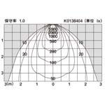 直射水平面照度分布図