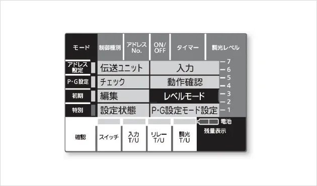 レベルモード選択