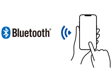 【2】BluetoothをONにし接続開始。