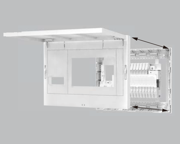 狭い空間の作業でもカバーの脱着が可能