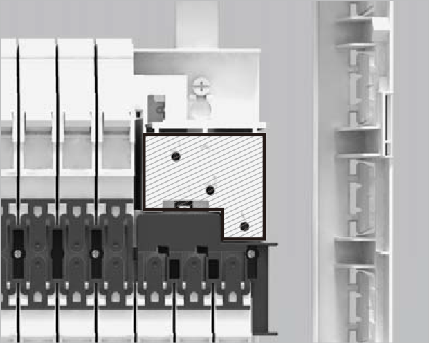 送り端子の配置を変更