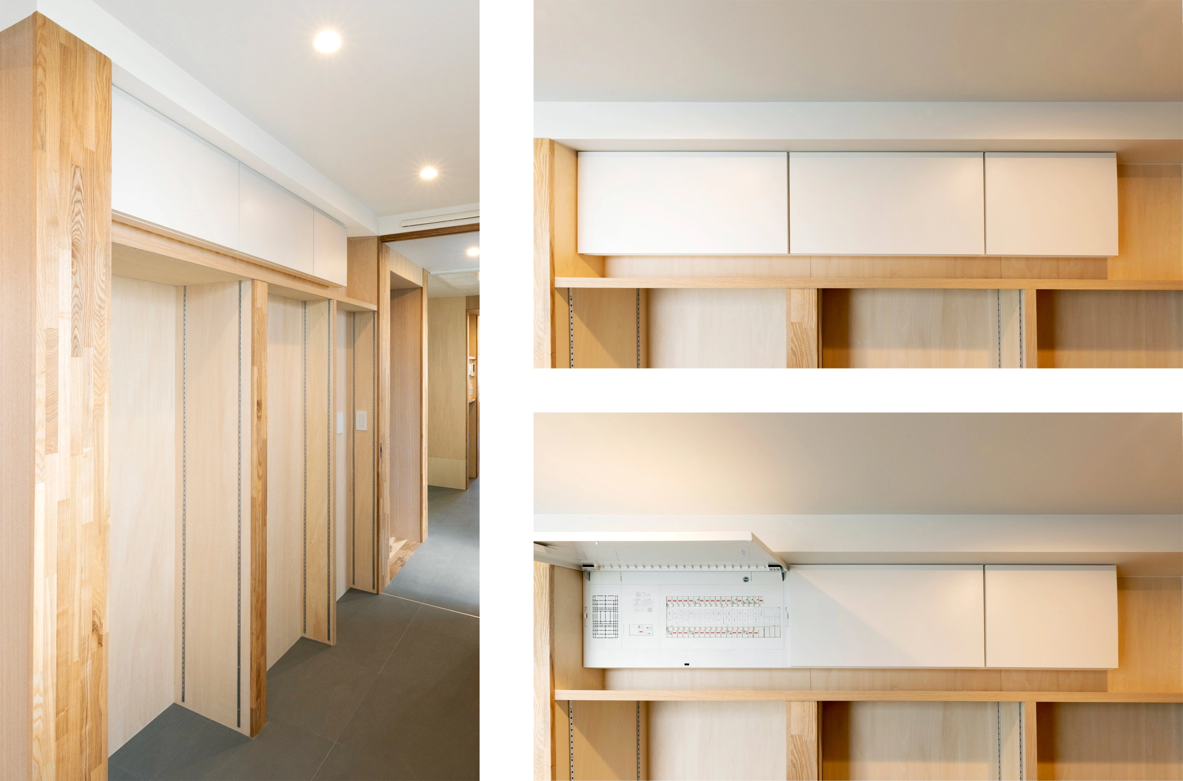 洗面室に連接配置されたフレキシード