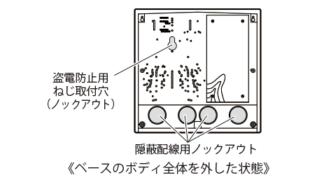 《ベースのボディ全体を外した状態》