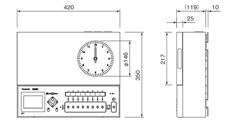 親時計機能付 壁掛型 | 親時計・プログラムタイマー | 設備時計