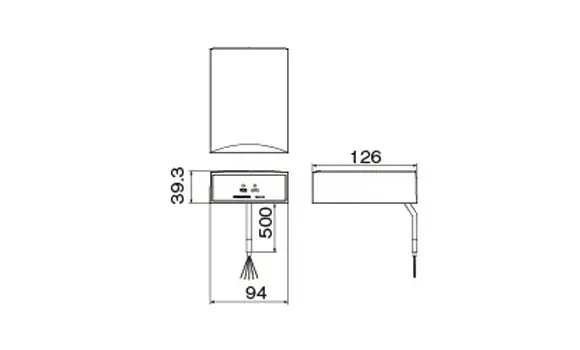GPS受信ユニット（TDGP74のみ）（防雨型）本体および受信ユニットの取付用木ネジは付属しています。