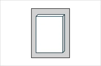 埋込設置（JIS1個用BOXに半埋め）