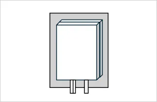 埋め込み設置（露出でネジ止め）