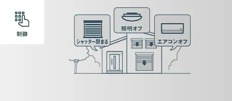 家じゅうの機器を簡単操作
