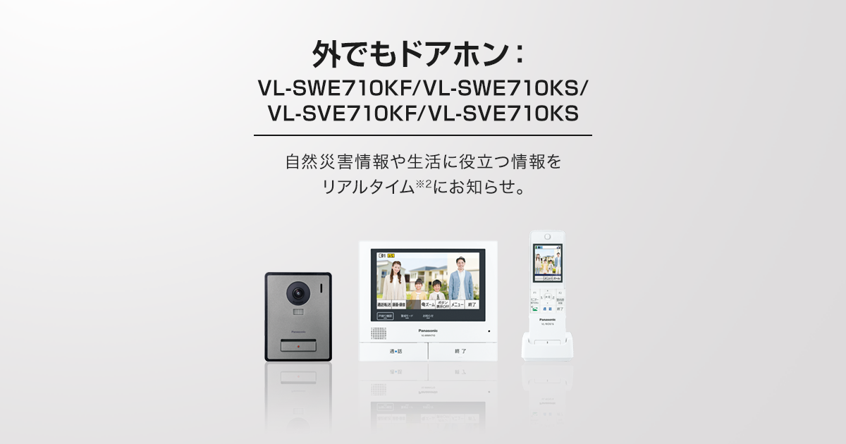 VL-SWE710KF大画面テレビドアホン ネットワーク対応 新品未使用-