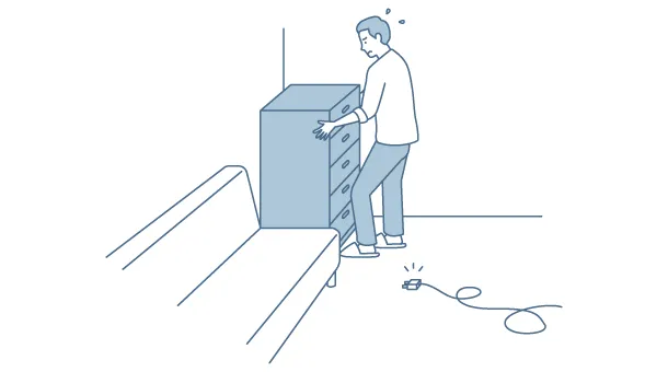 コンセントが家具に隠れて使えない！？