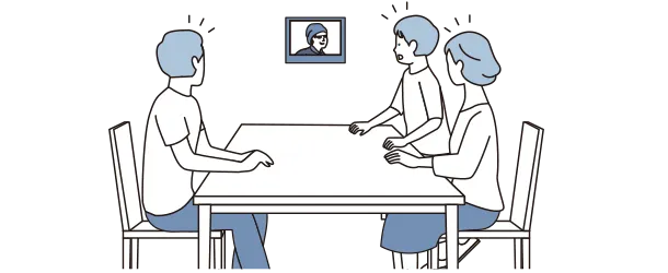 モニター親機で映像をチェック