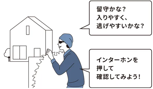 画像:下見をする