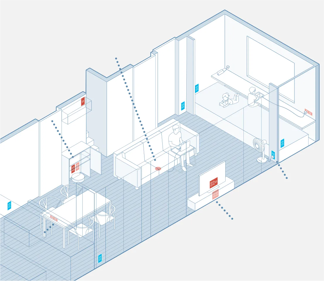 コンセントの配置図