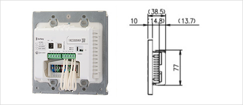 カードリーダーへの連携用アダプター設置イメージ