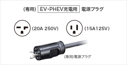 EV充電用コンセント適用プラグについて