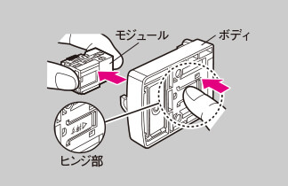 施工がさらにラクにモジュールの取り外し可能