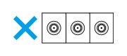 テレビコンセント（WCS38809（W））は、2コまで取り付けできます（WCS4881（W）Kは1コまで）。同軸ケーブルが干渉するため、3コ取り付けできません。