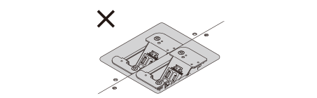 2つ並べての取り付けはできません。