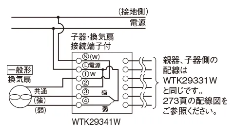 一般形（2速切替）の場合